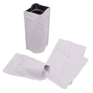 matt white pouches