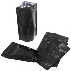 matt black pouches