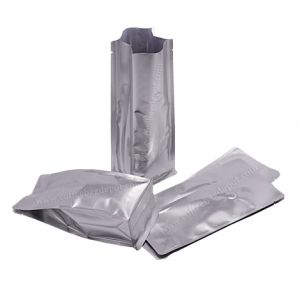 matt silver pouches