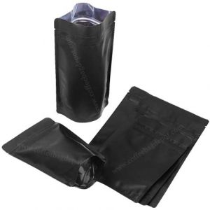 matt finish black color pouches