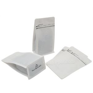 matt white recyclable packaging pouch 