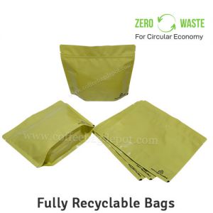 Recyclable Stand Up Pouches Wider Width Size