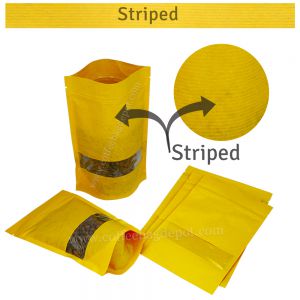 Stand Up Pouches With Rectangle Window
